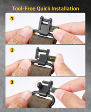 Load image into Gallery viewer, MidTen Leather Ends – tool-free quick installation, mixed green
