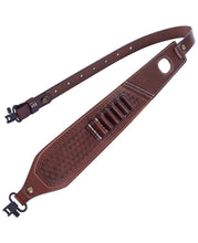 Load image into Gallery viewer, MidTen Leather Rifle Sling – 三, brown
