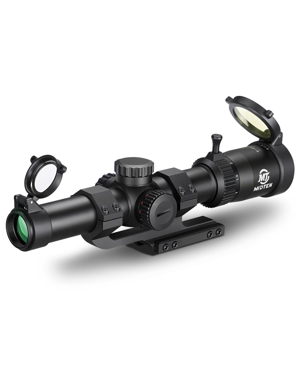 MidTen LPVO Rifle Scope with Cantilever Mount Second Focal Plane Scopes for Hunting