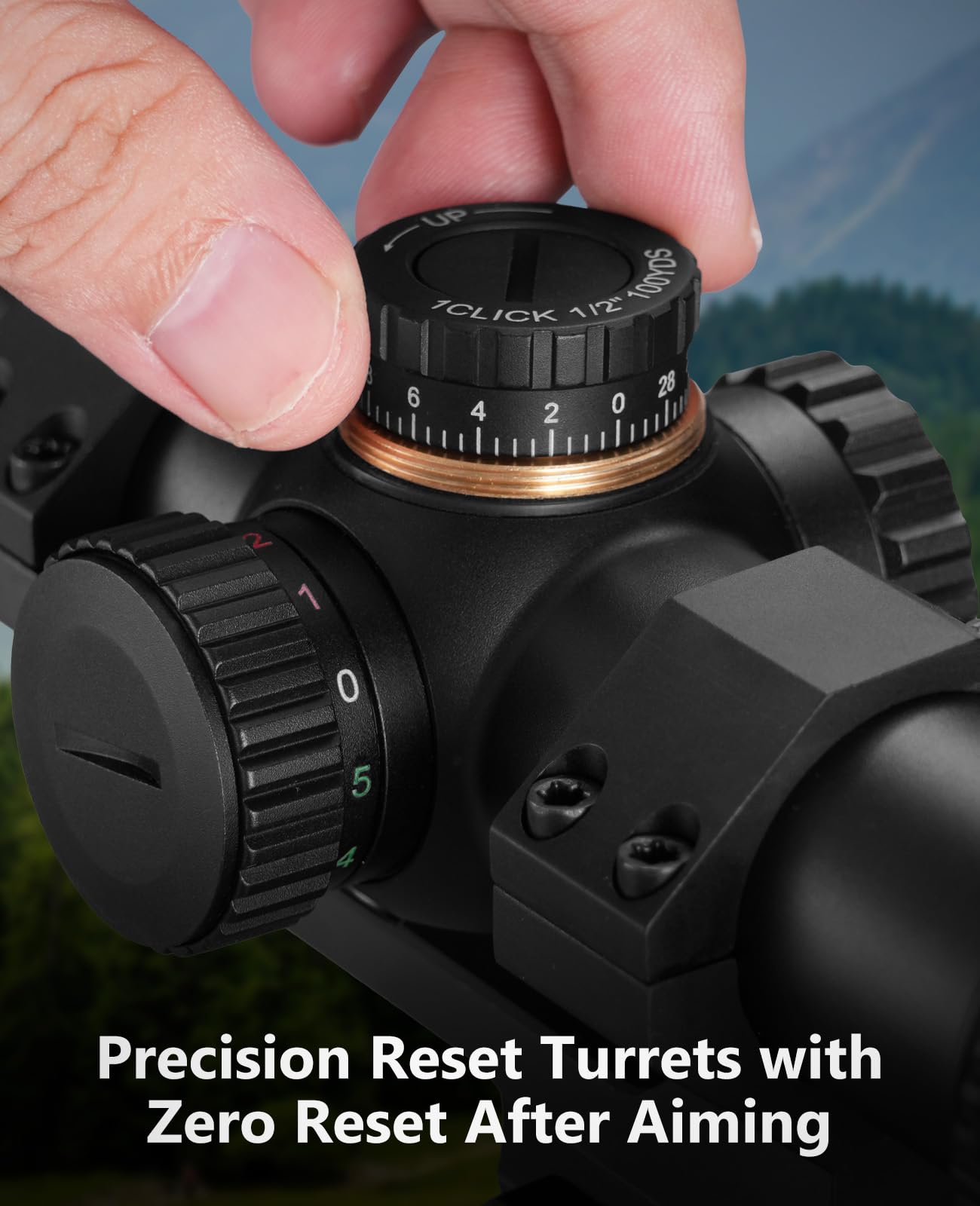 Scope For Loading MidTen LPVO Rifle Scope with Cantilever Mount Second Focal Plane Scope
