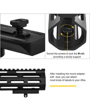 Load image into Gallery viewer, Bipod Adapter Help to Attach Hunting Bipods for Rifles
