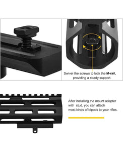 Bipod Adapter Help to Attach Hunting Bipods for Rifles