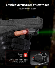 Load image into Gallery viewer, MidTen Pistol Laser Sight – ambidextrous on/off switches
