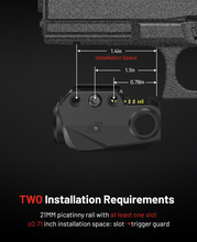 Load image into Gallery viewer, MidTen Pistol Laser Sight – picatinny rail with at least one slot
