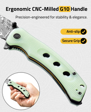 Load image into Gallery viewer, MidTen Pocket Knife – precision-engineered for stability &amp; elegance anti-slip, natural
