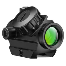 Load image into Gallery viewer, MidTen Motion Awake Green Dot Sight, 2 MOA Green Dot Optics 1x20mm Compact Scope, IPX7 Waterproof &amp; Fogproof, Lower 1/3 Co-Witness Riser Included for 21mm Picatinny Rail
