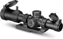 Load image into Gallery viewer, MidTen 1-8x24 LPVO Scope with 30mm Cantilever Mount, Illuminated BDC Reticle for .223/5.56 and .308/7.62
