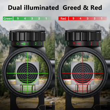Load image into Gallery viewer, MidTen Hunting Rifle Scope 6-24x50 AOE Red and Green Illuminated Gun Scope with Free Mount
