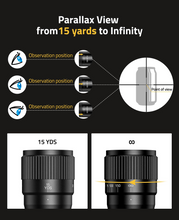 Load image into Gallery viewer, MidTen Z03 6-24x50 AO Rifle Scope with parallax view
