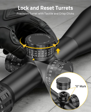 Load image into Gallery viewer, MidTen FFP Rifle Scope with precision turret with tactile and crisp clicks 8-32x56

