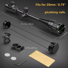 Load image into Gallery viewer, MidTen Hunting Rifle Scope 6-24x50 AOE Red and Green Illuminated Gun Scope with Free Mount
