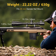 Load image into Gallery viewer, MidTen Hunting Rifle Scope 6-24x50 AOE Red and Green Illuminated Gun Scope with Free Mount
