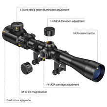 Load image into Gallery viewer, MidTen Rifle Scope with multi-coated optics
