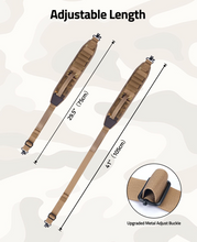 Load image into Gallery viewer, MidTen Rifle Sling – adjustable length upgraded metal adjust buckle, 75cm x 105cm, khaki
