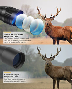 The best rifle scope combo with multi-coated objective lens