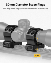 Load image into Gallery viewer, MidTen anti-cant bubble level with diameter scope rings /lbs
