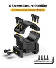 Load image into Gallery viewer, MidTen Stability 6-screw Ring with ensure stability 1inch x 1.20inch
