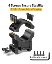 Load image into Gallery viewer, MidTen Stability 6-screw Ring with ensure stability 30mm x 1.26inch
