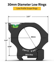 Load image into Gallery viewer, MidTen Precision High Profile Scope Mount with low profile scope rings
