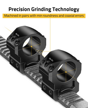 Load image into Gallery viewer, MidTen 1 inch Rings with machined in pairs with min roundness and coaxial errors 1inch x 1.00inch
