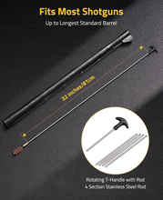 Load image into Gallery viewer, MidTen Shotgun Cleaning Kit – rotating t-handle with rod
