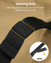 Load image into Gallery viewer, MidTen Shotgun Sling – after adjusting the length, the extra shoulder, black

