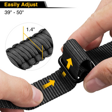 Load image into Gallery viewer, MidTen 550 Paracord Sling with easily adjust in black
