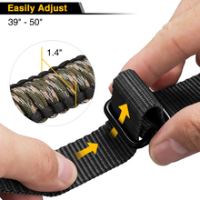 Load image into Gallery viewer, MidTen 550 Paracord Sling with easily adjust in camo green
