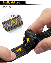 Load image into Gallery viewer, MidTen Paracord Sling with easily adjust in camo
