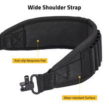 Load image into Gallery viewer, MidTen neoprene shoulder pad with anti-slip neoprene pad wear-resistant surface in black
