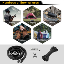 Load image into Gallery viewer, MidTen Shotgun Sling 550 Paracord Sling with hundredsofsurvival uses fishing in dark green
