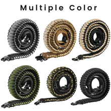 Load image into Gallery viewer, MidTen paracord shotgun sling with multiple color in dark green

