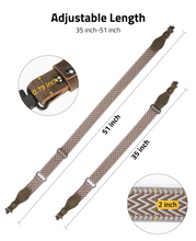 Load image into Gallery viewer, MidTen Two Point Sling – adjustable length, 35 inch x 51 inch x 0.79 inch, mixed brown
