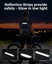 Load image into Gallery viewer, MidTen vest – reflective strips provide safety - glow in low light
