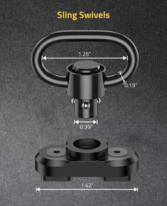 The size details of 1.25 inches sling swivels
