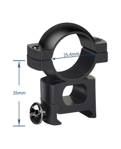 The size details of 1 inch scope ring