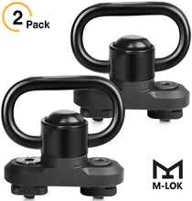 Load image into Gallery viewer, MidTen M-lok QD Sling Mount Swivel 1.25 Inch 2 Pack
