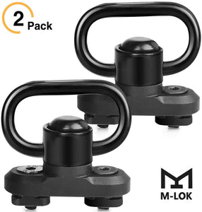 MidTen M-lok QD Sling Mount Swivel 1.25 Inch 2 Pack